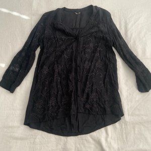 Lucky Brand Black Blouse
